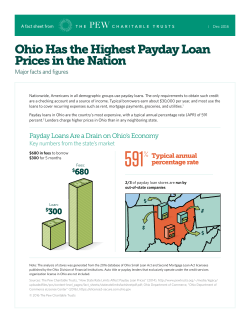 Ohio Has the Highest Payday Loan Prices in the Nation