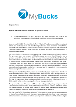 Corporate News MyBucks obtains USD 5 million loan facility for