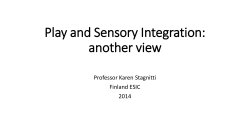 Play and Sensory Integration: another view