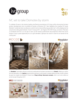 IVC set to take Domotex by storm