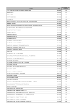 revista issn factor relativ de impact 4or