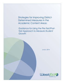 Strategies for Improving District