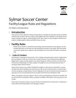 Rules of Game - Sylmar Soccer Center