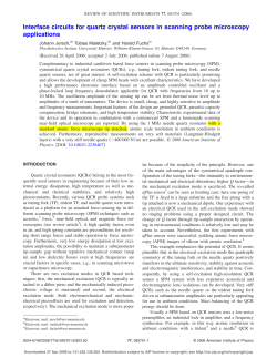 Interface circuits for quartz crystal sensors in scanning probe