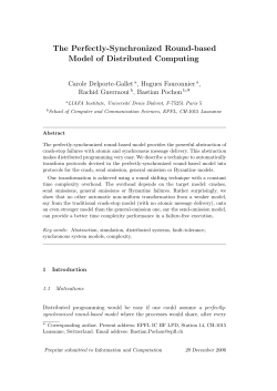 The Perfectly-Synchronized Round-based Model of