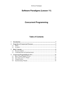 Concurrent Programming