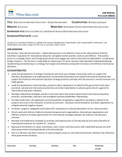 Operations Manager - BC Public Service