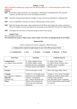 3. Food - Physics Teacher