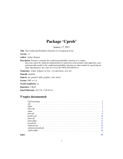 Package `Cprob`