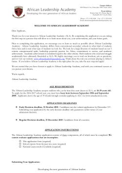 Application Form - Opportunities For Africans