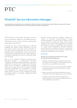 Windchill® Service Information Manager