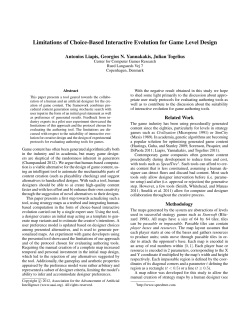 Limitations of Choice-Based Interactive Evolution for Game Level