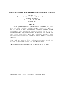 Spline Wavelets on the Interval with Homogeneous Boundary