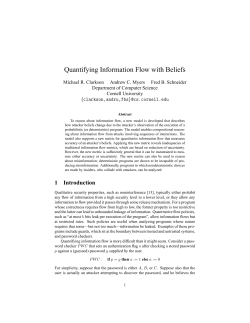 Quantifying Information Flow with Beliefs