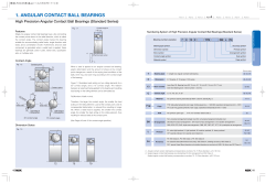 1. ANGULAR CONTACT BALL BEARINGS High Precision Angular