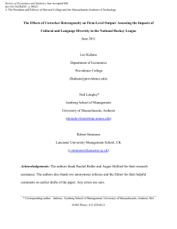 The Effects of Coworker Heterogeneity on Firm