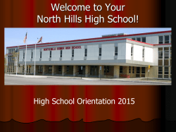 Facebook and Twitter - North Hills School District