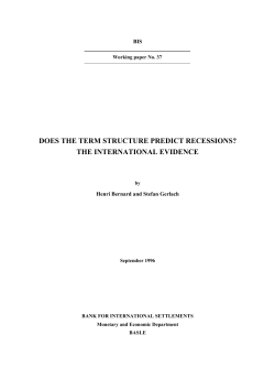 Does the term structure predict recessions?