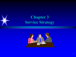Service Strategy and Market Position