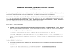 Configuring System Paths to Link User Subroutines in Abaqus
