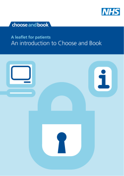 An introduction to Choose and Book