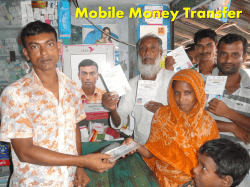 Mobile Money Transfer - Cash Learning Partnership