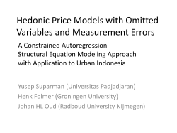 Hedonic Price Models with Omitted Variables and Measurement Errors
