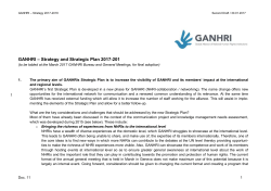 Strategic Plan 2017-2019 - GANHRI