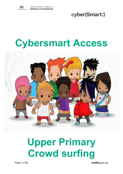 Cybersmart Access Upper Primary Crowd surfing