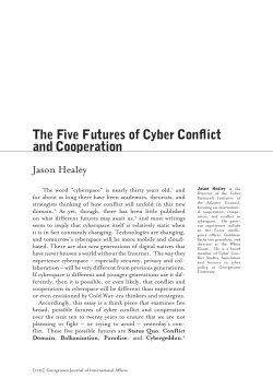 The Five Futures of Cyber Conflict and Cooperation