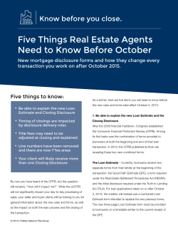 Five Things Real Estate Agents Need to Know Before
