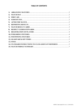table of contents