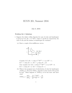 ECON 201, Summer 2016