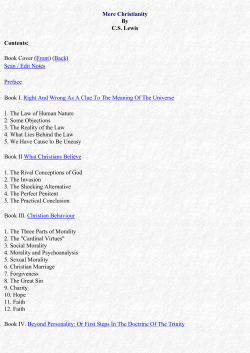 Mere Christianity By C.S. Lewis