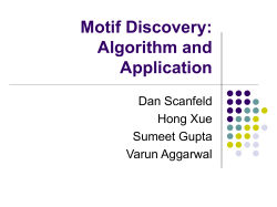 Motif Finding Algorithm