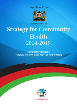 Strategy for Community Health
