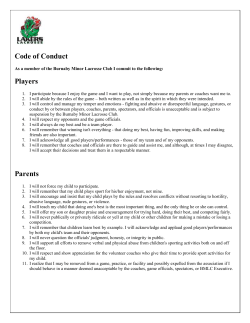 Players - Burnaby Minor Lacrosse Club