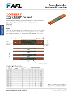 Bronze Braided or Laminated Expansion TYPE CF-N (NEMA