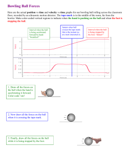 Bowling Ball Forces