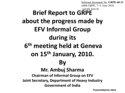 Minutes of the 5th Meeting of GRPE informal group on