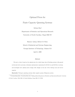 Optimal Prices for Finite Capacity Queueing Systems