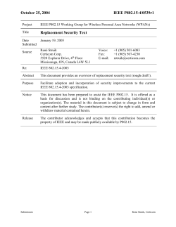 3 Frame Security - Working Group