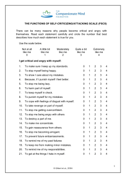 function scale - The Compassionate Mind Foundation