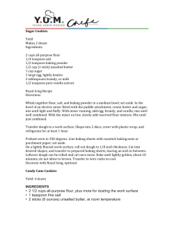 Holiday Confection Class