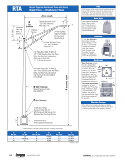 Round Tapered Aluminum Pole with Arms Single Truss