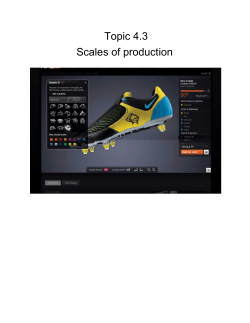 Topic 4.3 Scales of production