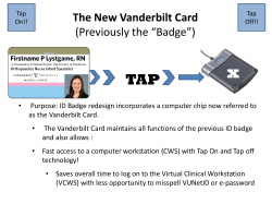 Accessing a VCWS with the Vanderbilt Card
