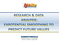 QEP Research Data Analysis Exponential Smoothing to Predict