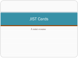 JIST Cards