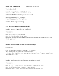 Lesson Plan: Eagles SOAR &ndash; What is Optimism